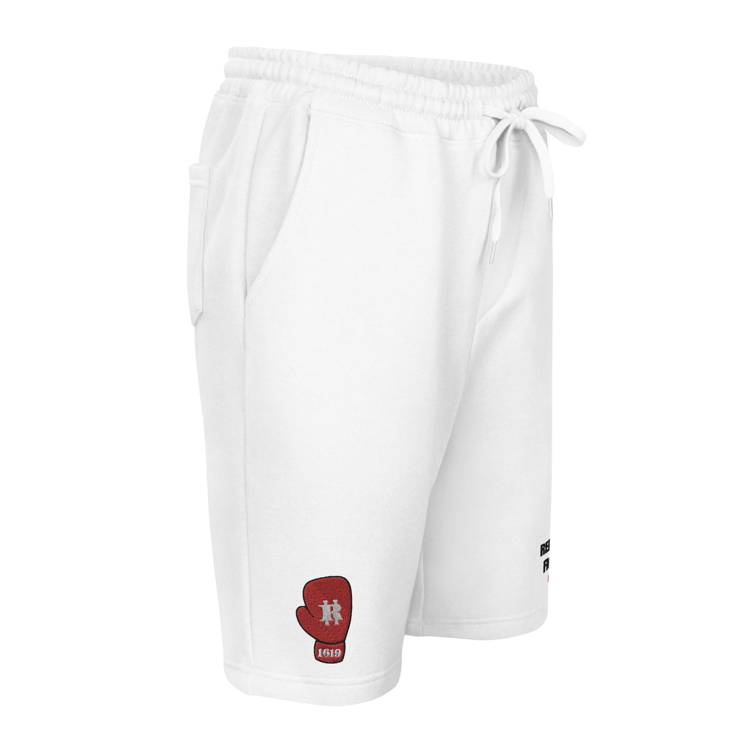 Reparations Fight Club Ghost White Fleece Shorts