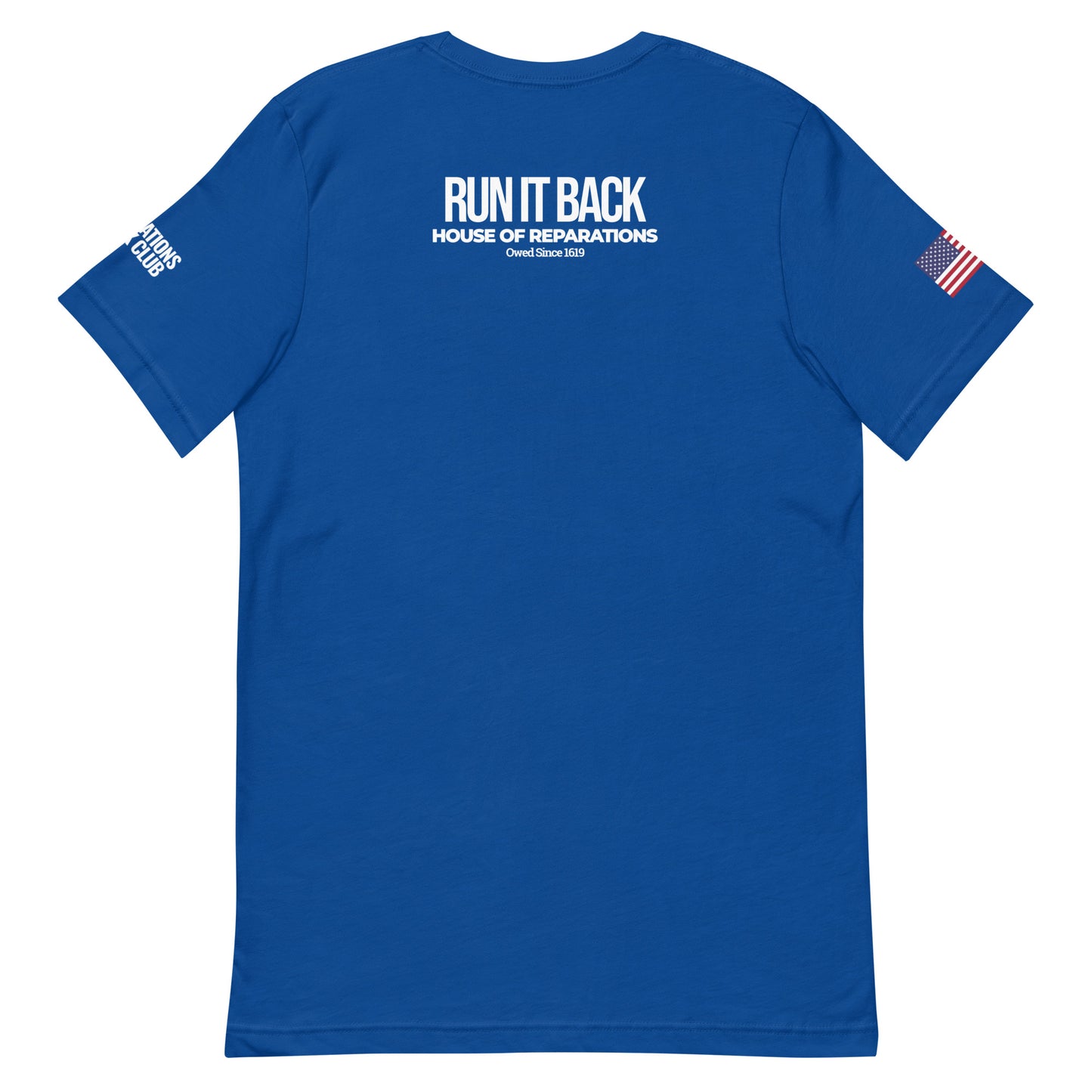 Reparations Track Club Blue Tee (Home of the Brave edition)